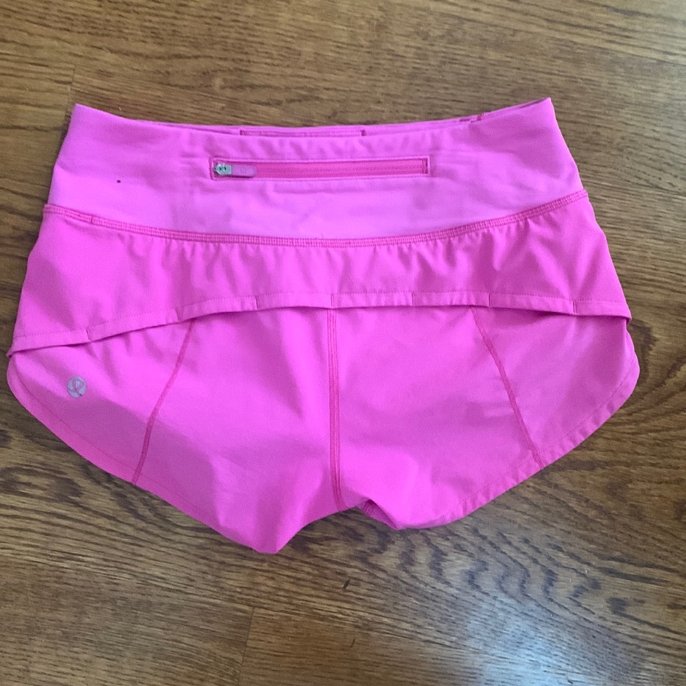 pink Lululemon speed ups size 0